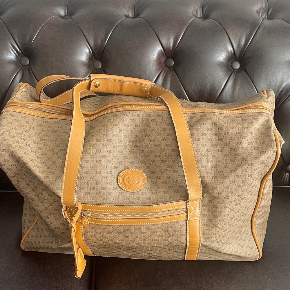 Gucci Monogram Duffel Bag